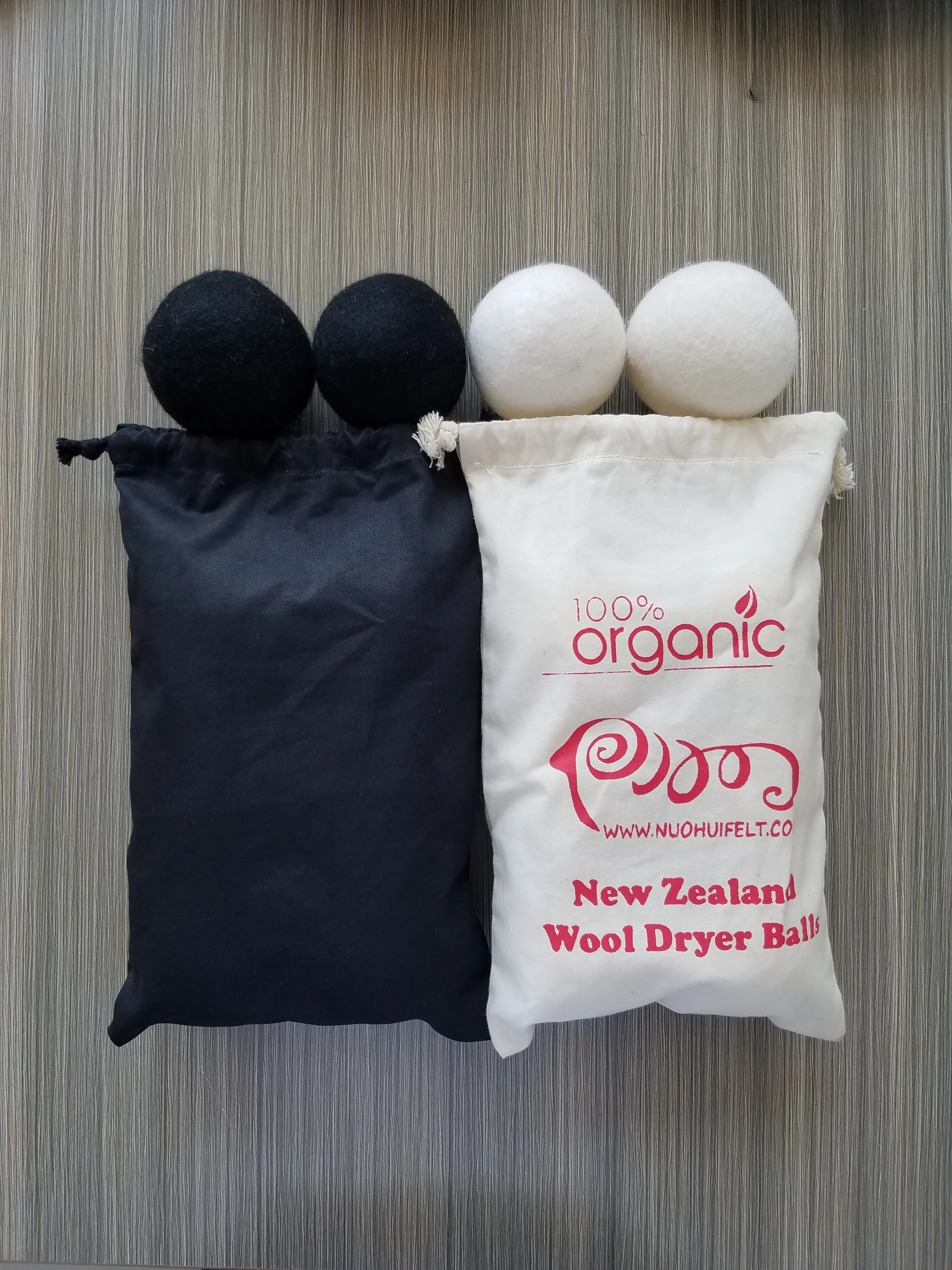 Handmade Organic New Zealand 100% wool dryer balls for laundries