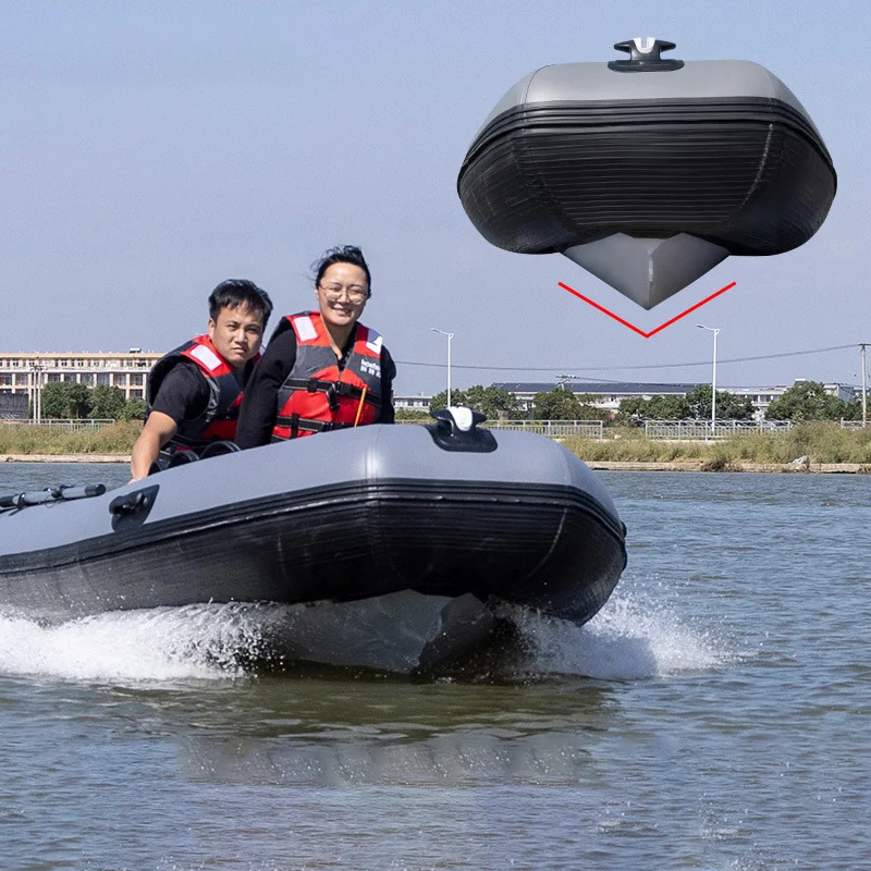 TOSHARE Custom Made Logo Pedal Patrol Boat Hull Floor Hovercraft Canoe with Fiberglass Barche Rigide Gonflable for Ocean Waters