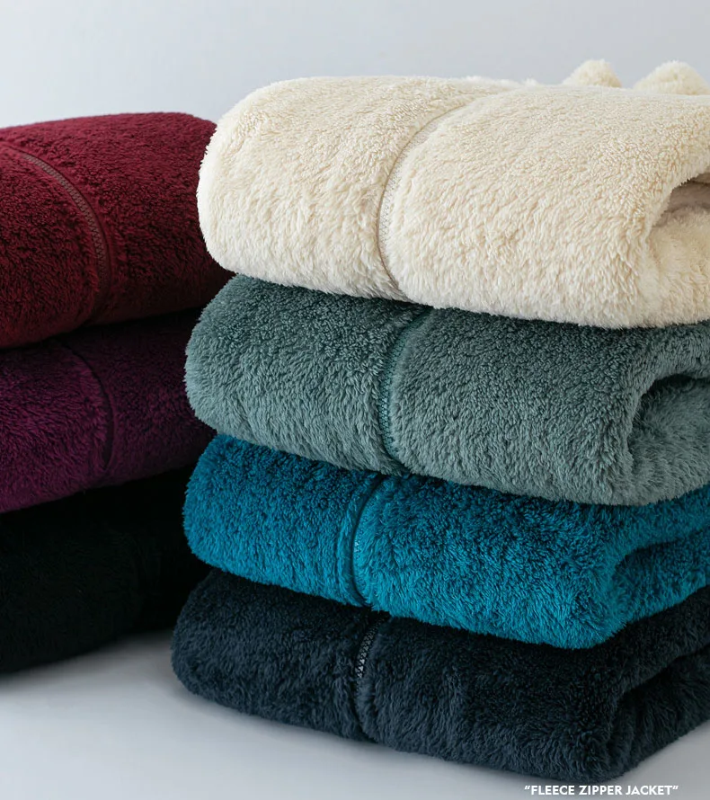 Man Jacket Winter Outdoor Fluffy Full Zip Fleece Sherpa Jacket Thick Unisex Polar Fleece Jacket