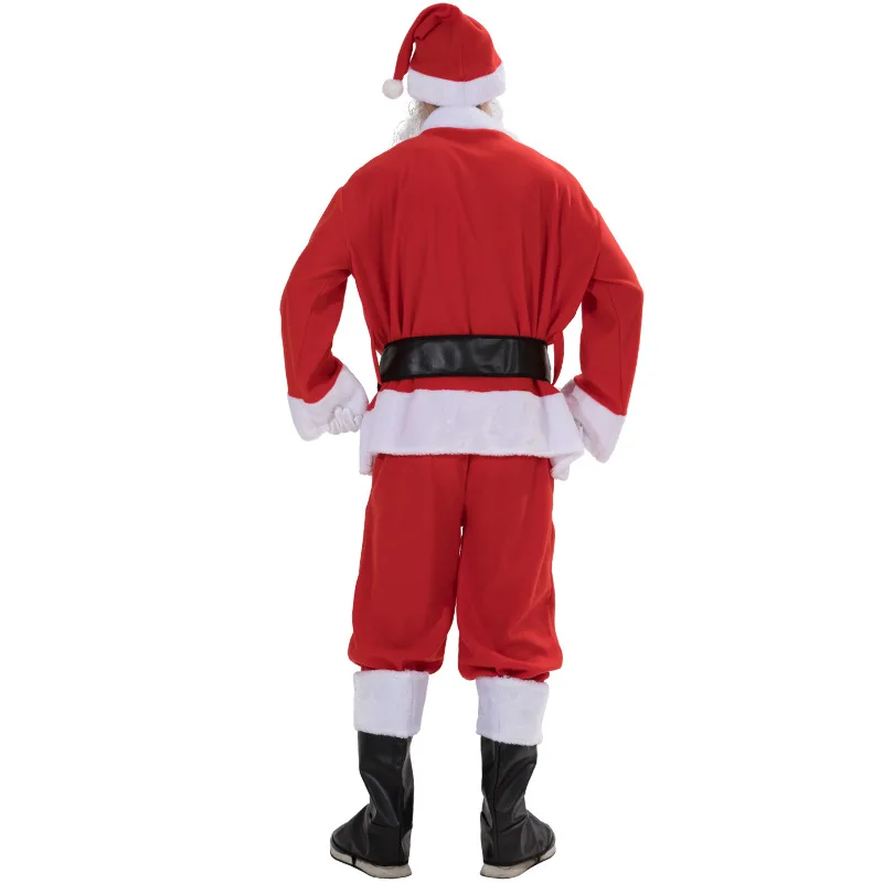 high quality Christmas Santa claus velvet clothes costumes