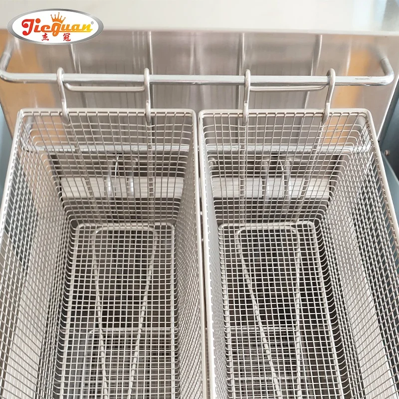 chicken deep fryer machine auto lift Commercial fryer production line