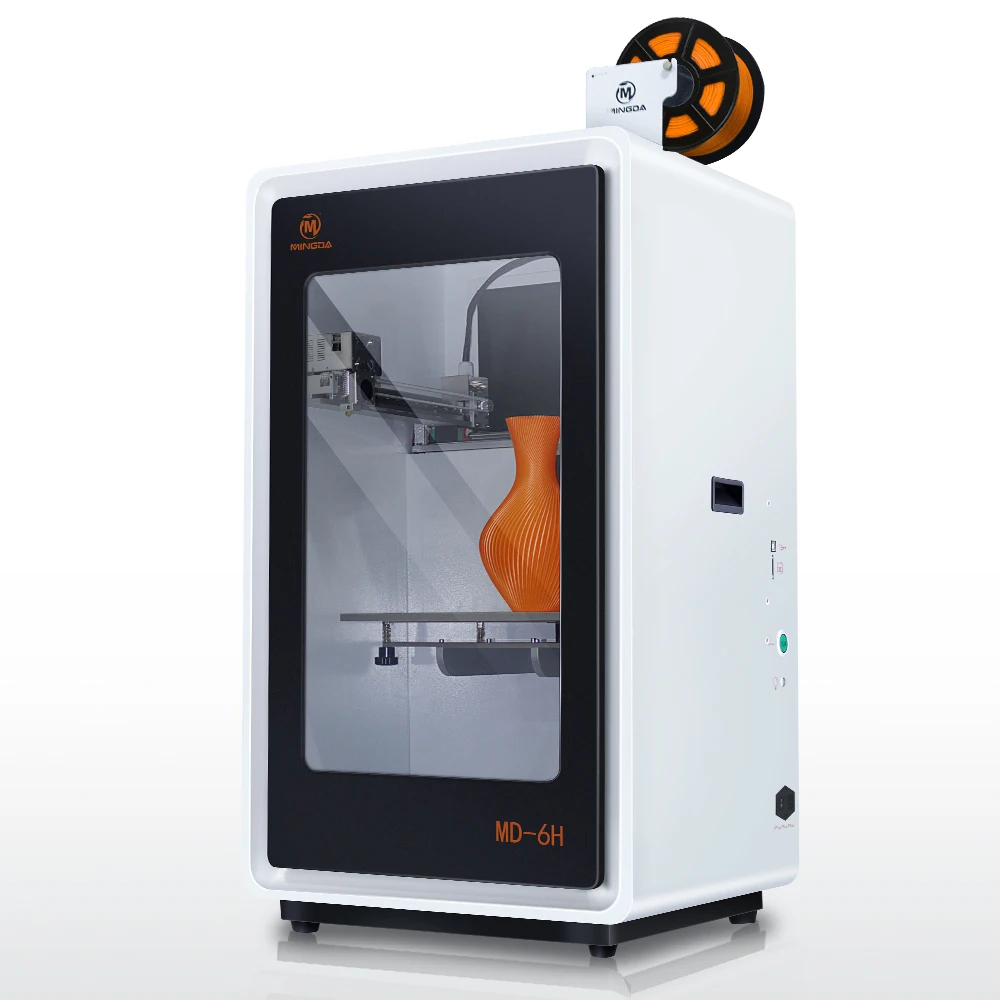 MINGDA Md-6h Industrial Using 3d Printer with Stable Metal Structure 400*300*500mm FDM BIG 3D Printer Large Size 3d Printer 2021