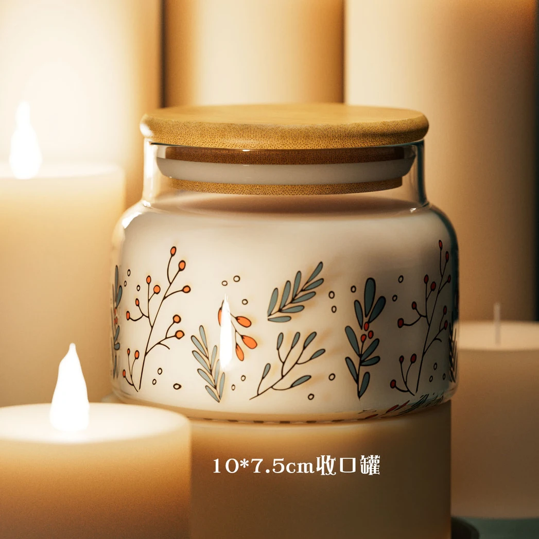 Glass Jars Clear Home Kitchen Organizers Luxury Bottles Set Candy Mason Spice Jars Glass Storage Food Containers With Bamboo Lid