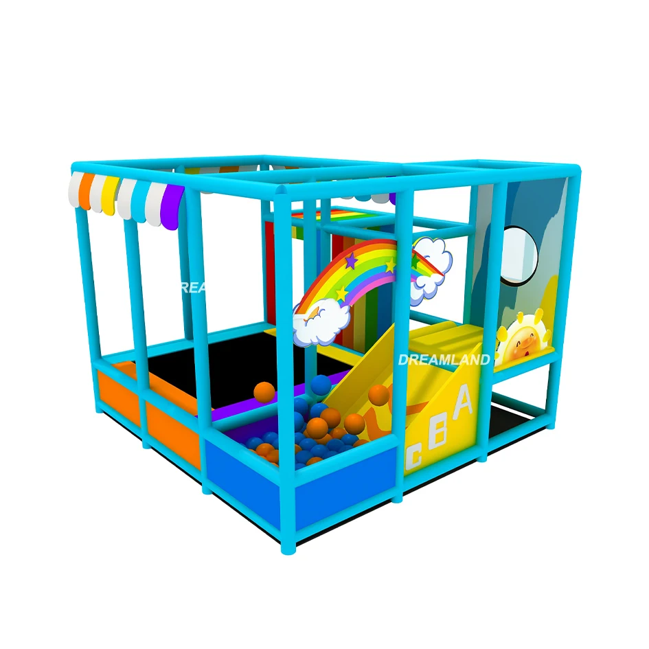 China Factory Kids Pink Soft Mini Indoor Playground for Mcdonalds Kids Play Area