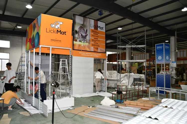 6x6m Trade Show Exhibition Booth Equipment with Slatwall