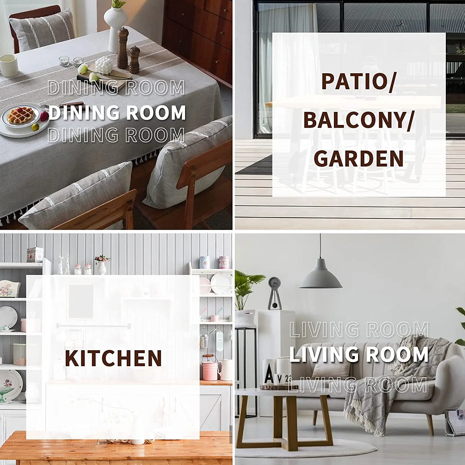 Square Wrinkle Free Anti-Fading Table Cover Washable Cotton Linen Tassel Tablecloth Embroidery Table Cloth