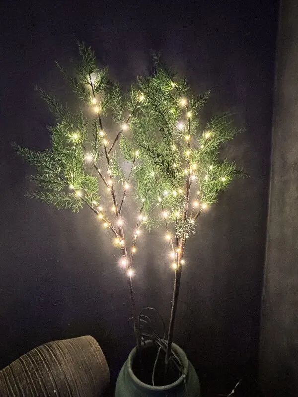 Top Sale  Christmas indoor Outdoor 2   Feet   Lighted tree  24  Warm White Led Olive Tree Lights Christmas Tree with Led Lights