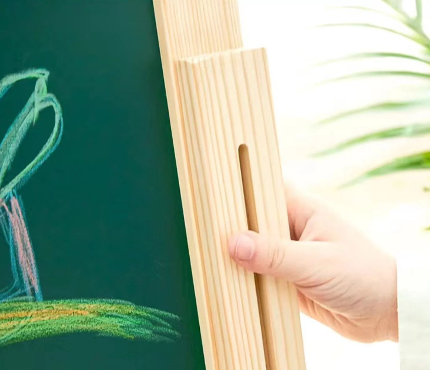 Двусторонний альбом для рисования, деревянная магнитная доска для детей, игрушка в подарок на Рождество, для рисования с двух сторон