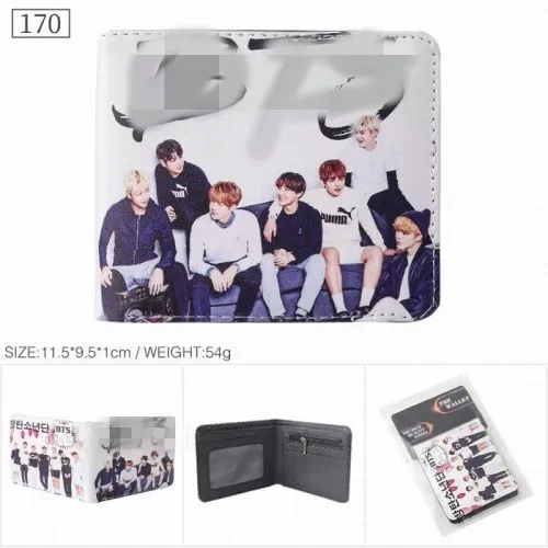 19 Styles  Bangtan Boy Groups Korean Stars Women Men Wallet Coin Purses