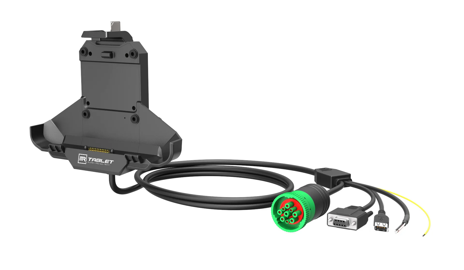 Customized 7 inch or 10 inch Tablet Vehicle Docking Station with CANBUS RS232 GPIO for Fleet Management