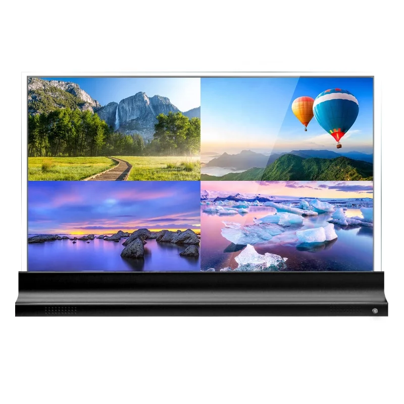 Ultra Thin Transparent Oled Small Desktop Floor Standing  Advertising Display Digital Signage Transparent Oled Display