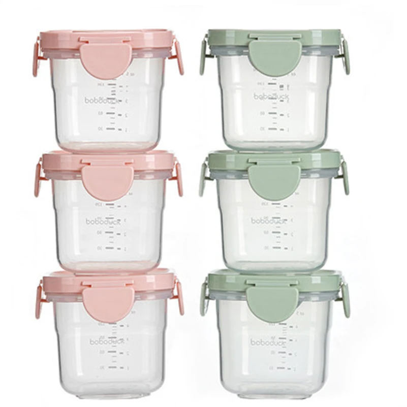 Boboduck High Quality Baby Breast Milk Food Storage Box Food Containers Airtight Baby Food Cup