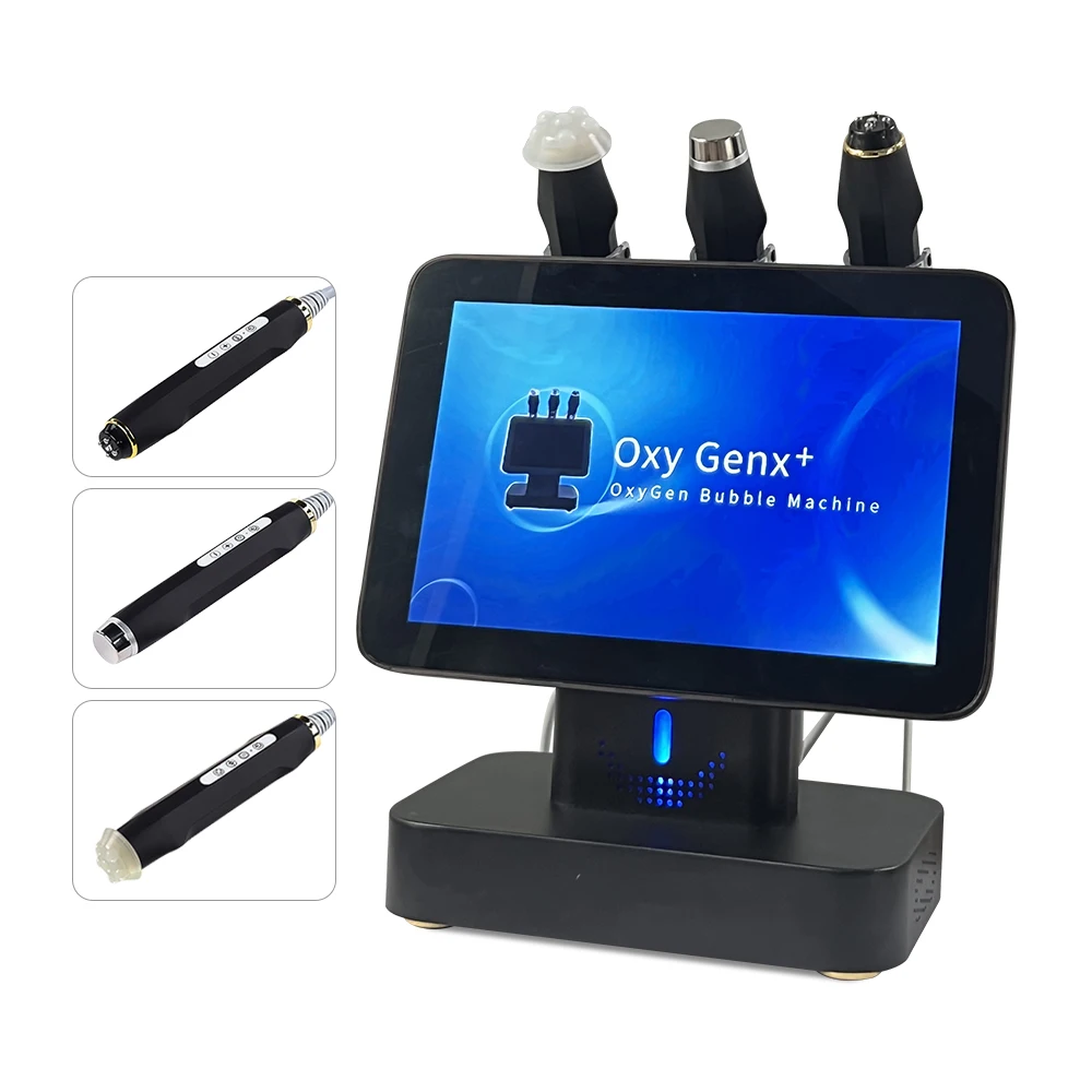 Newest 3 in 1 Co2 Bubble pods oxygen facial machine RFs skin tighten Hydra oxy genx skincare oxigenetion facial machine