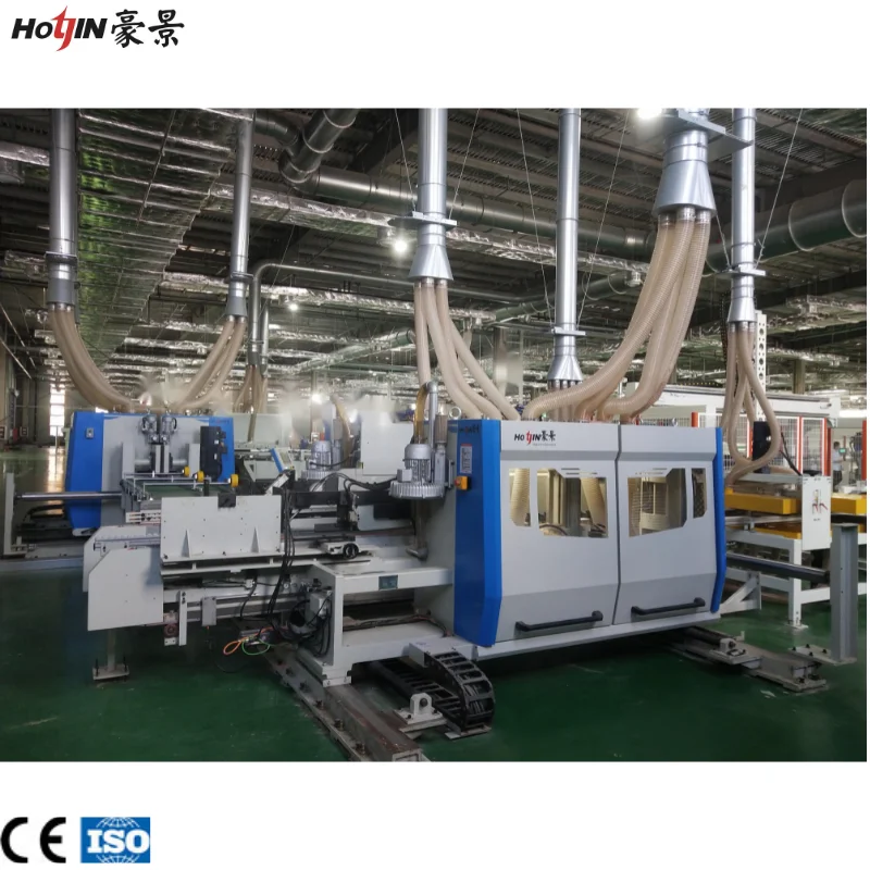 Laminated floor board double-end miller tenoner line in building industry