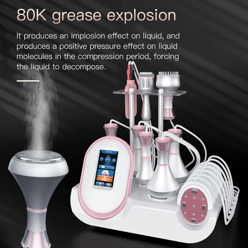 9IN1 80K Anti-Wrinkle Skin Tightening Body Slimming System Fat Reduction Cellulite Body Massager Home Use Beauty Equipment