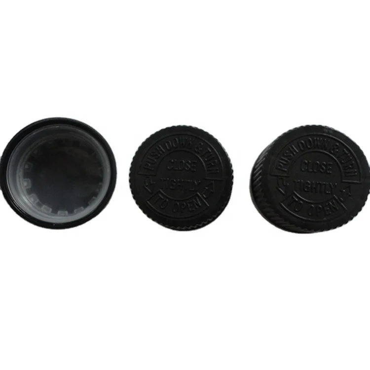 PP28/410 child proof cap CRC cap SCREW CAP  with heat induction Liners Pictorial Ca