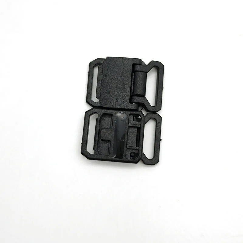 YYX Black Plastic Buckle Quick Release Lock Slider With Magnet Center Buckle for Bag
