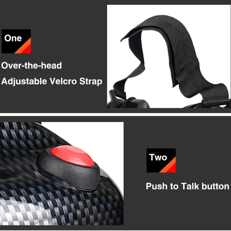 Raytalk B-50CF Dual-халява уха bluetooth гарнитура легкого углеродного волокна чашки наушника 23dB НРР для Kenwood двухстороннее радио