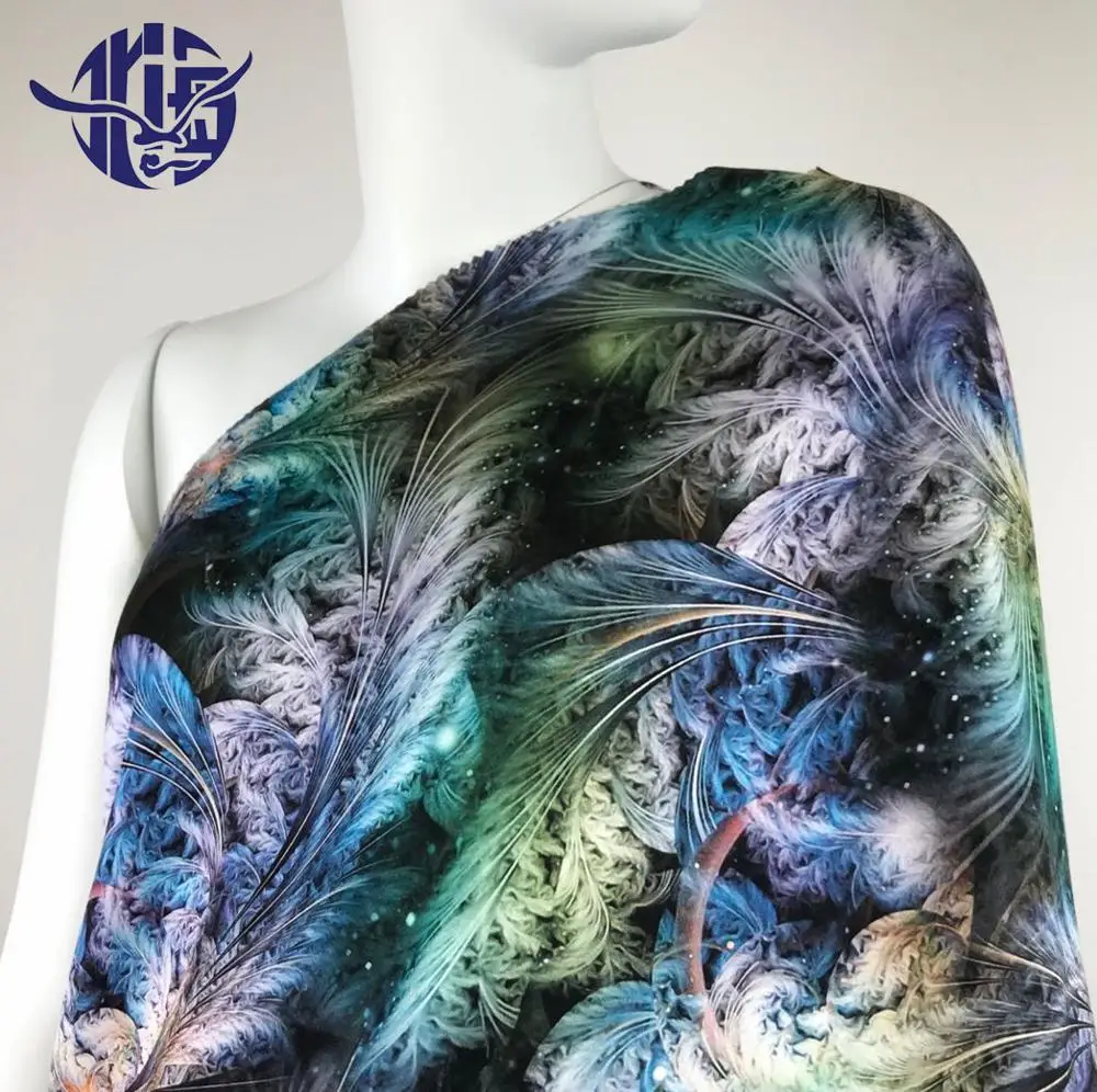 Animal Print Leopard Custom Digital Printed China Designer 100% Rayon Fabric