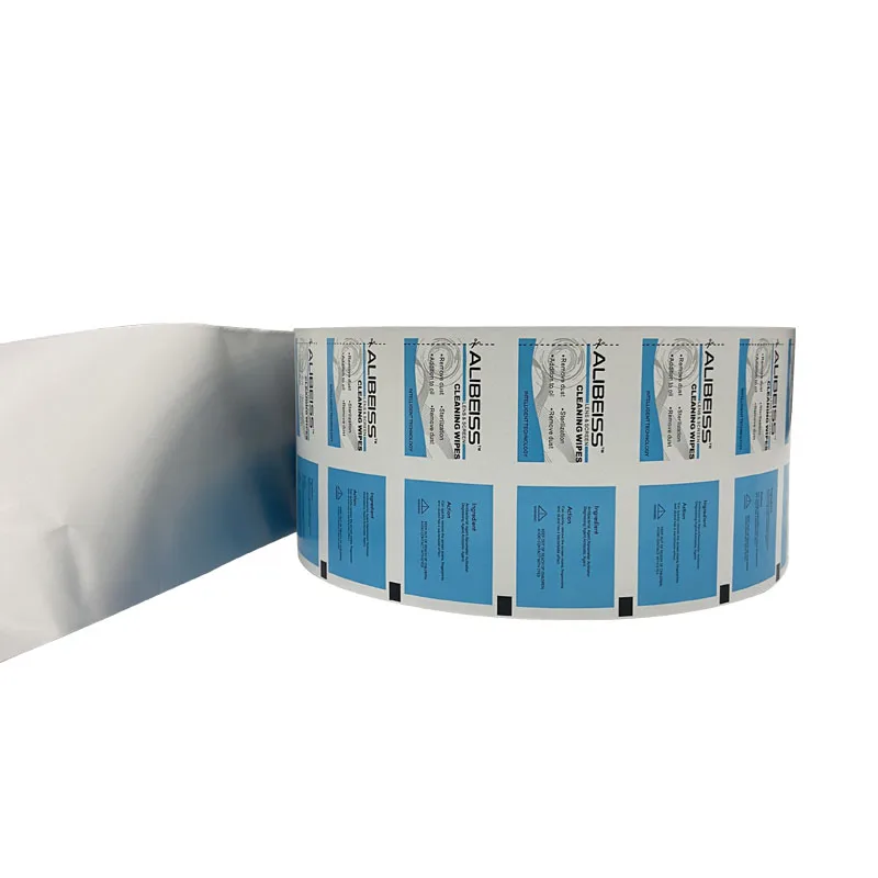 Шаньдун фабрика алюминиевая фольга ламинированная бумага пленка упаковка спиртовые прокладки/BZK антисептический тампон для автоматической упаковочной машины