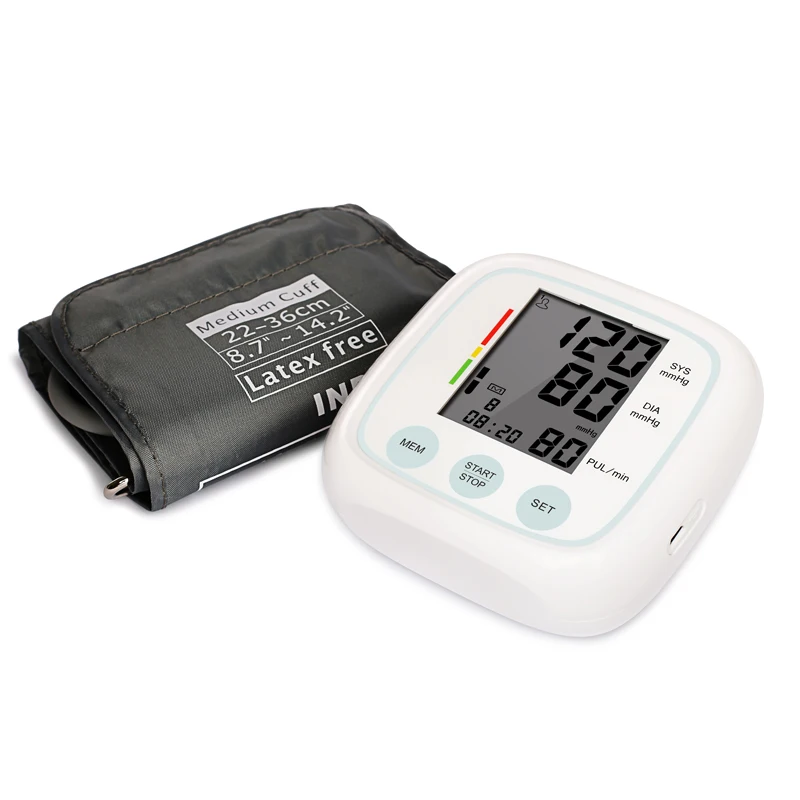 Automatic Arm Blood Pressure Monitor BP machine Pressure Meter Tonometer for Measuring Arterial Pressure