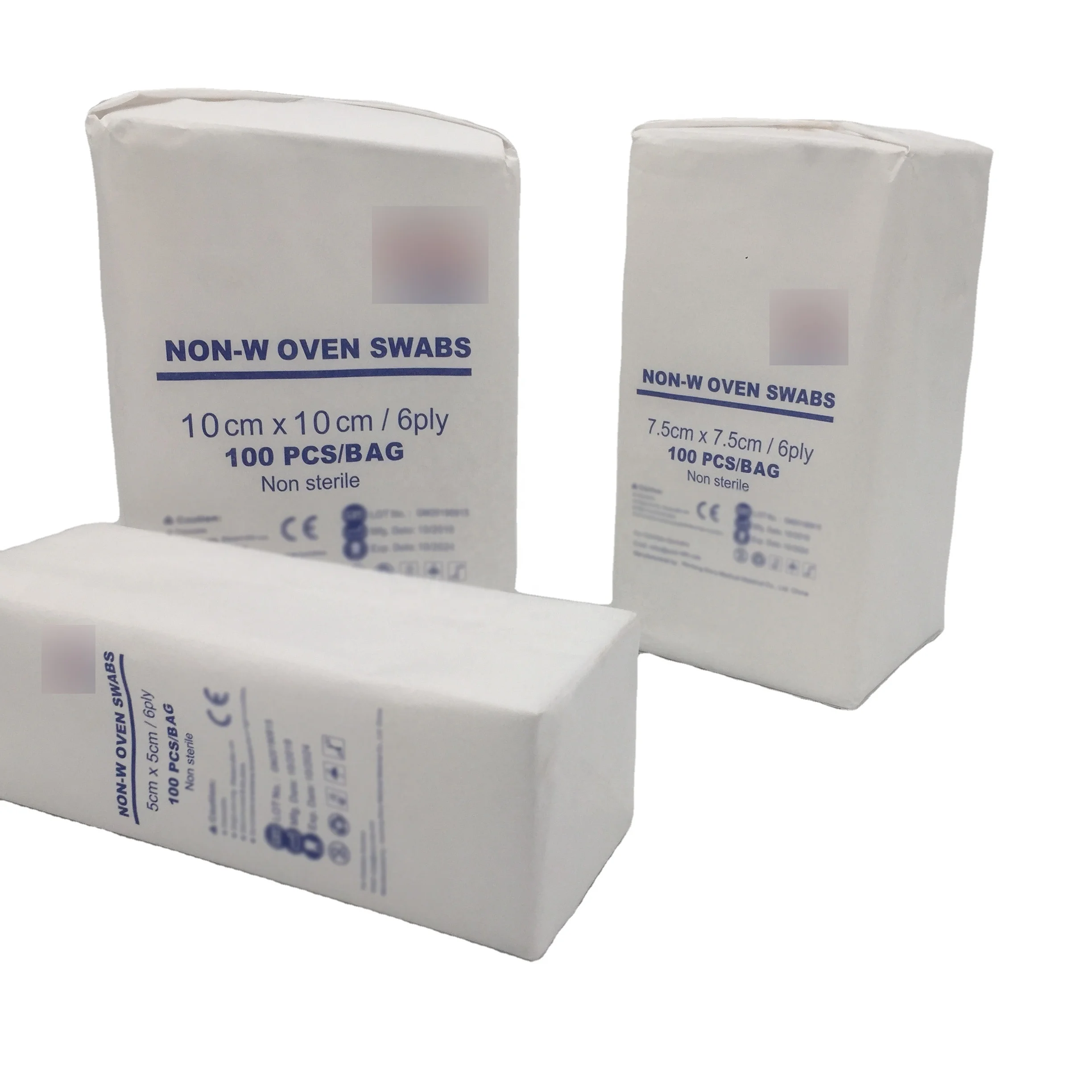 
Sterile Compress Wound Nonwoven Fabric First Aid Swab 