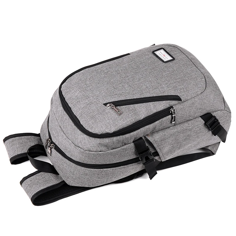 
Hot Sale 600D Polyester Water Resistant Male School USB Charging Laptop Backpack Mochila For Business Men 