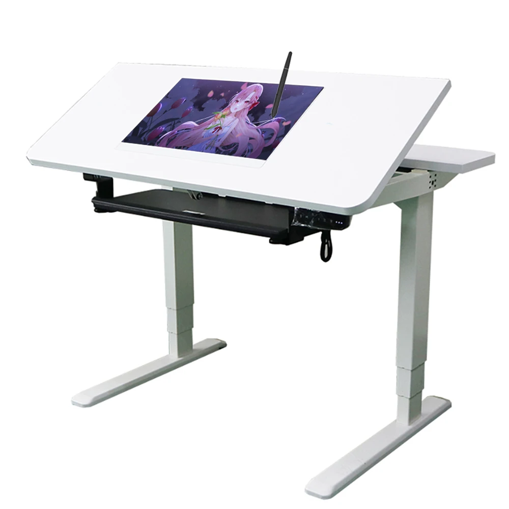 High Performance 21.5 inch Tiltable Lift Smart Tablet Podium Smart Digital Educational Smart Lectern Art Painting Podium