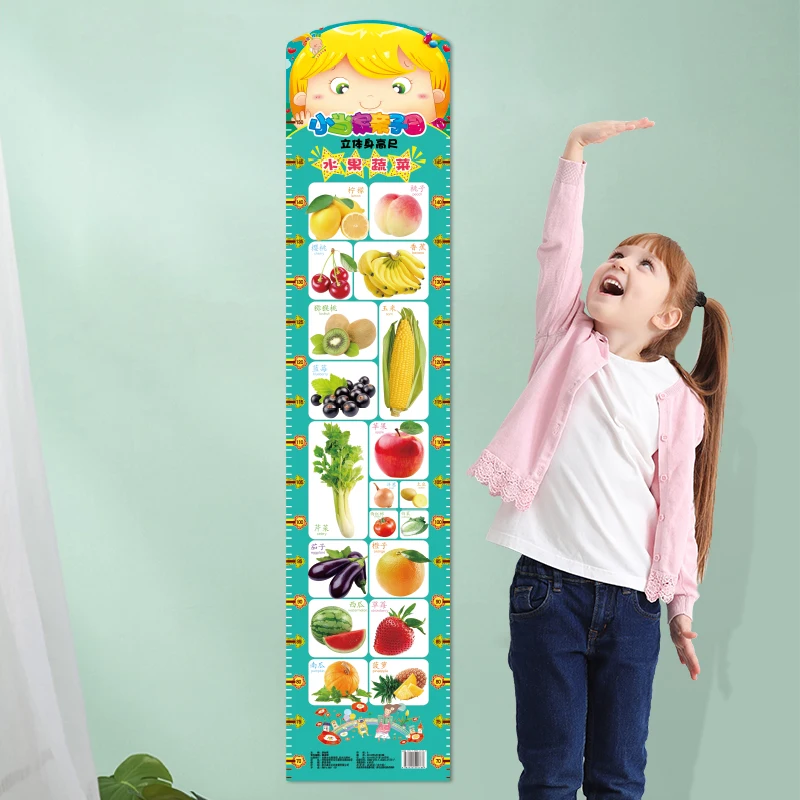 Amazon Hot Sale Hanging Measuring Rulers Height Growth Chart For Kids