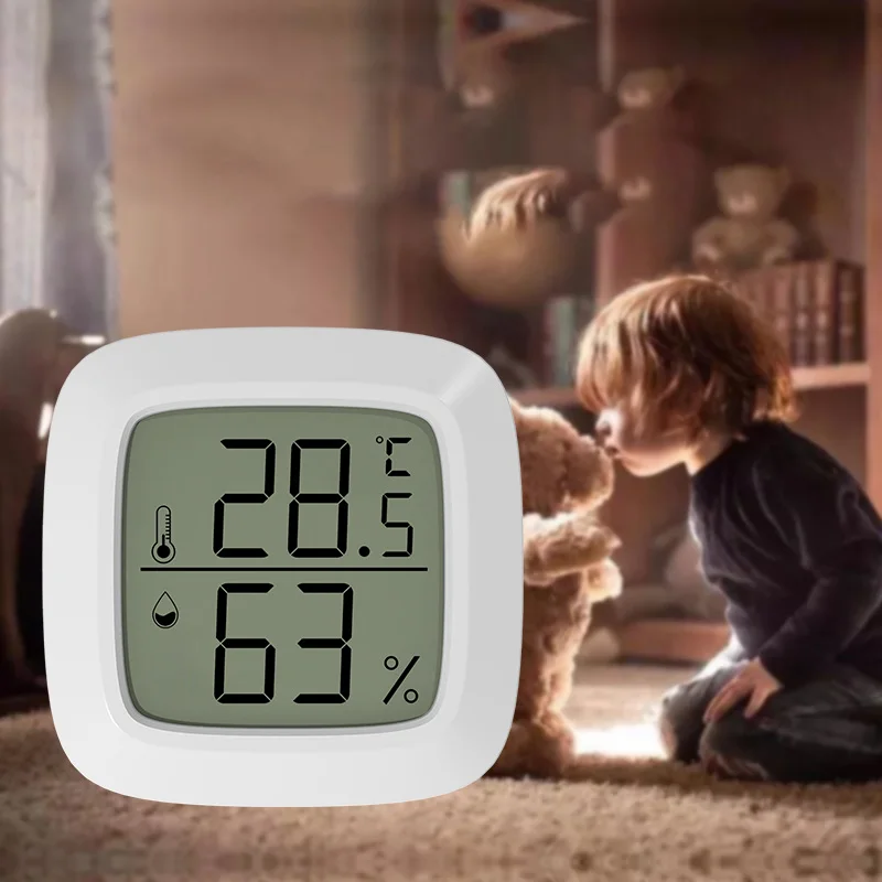 Hang Strong Stick Temperature Humidity Meter Mini Portable Indoor Thermometer Hygrometer With Magnetic Suction