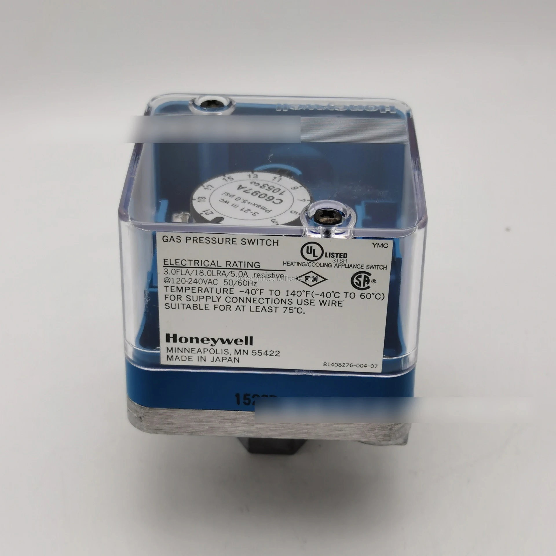 Honeywell Pressure Regulating Switch C6097 Pressure Monitor