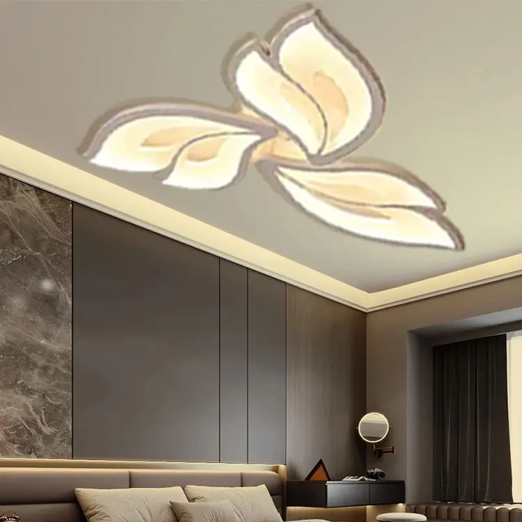 Hot Sale 2024 New Trend Modern Black Dimmable Decoration Fixtures House Light LED Ceiling Lamp