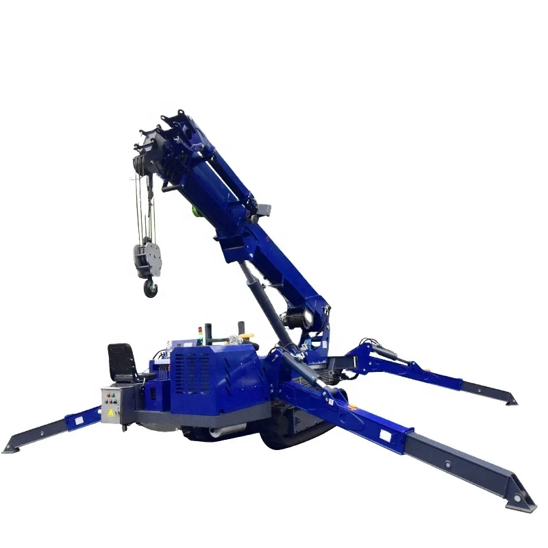CHAVAC Supply  Electric and Diesel Powered 3 ton 5 ton Mini Crawler Spider Bucket Lifting Hoist Crane