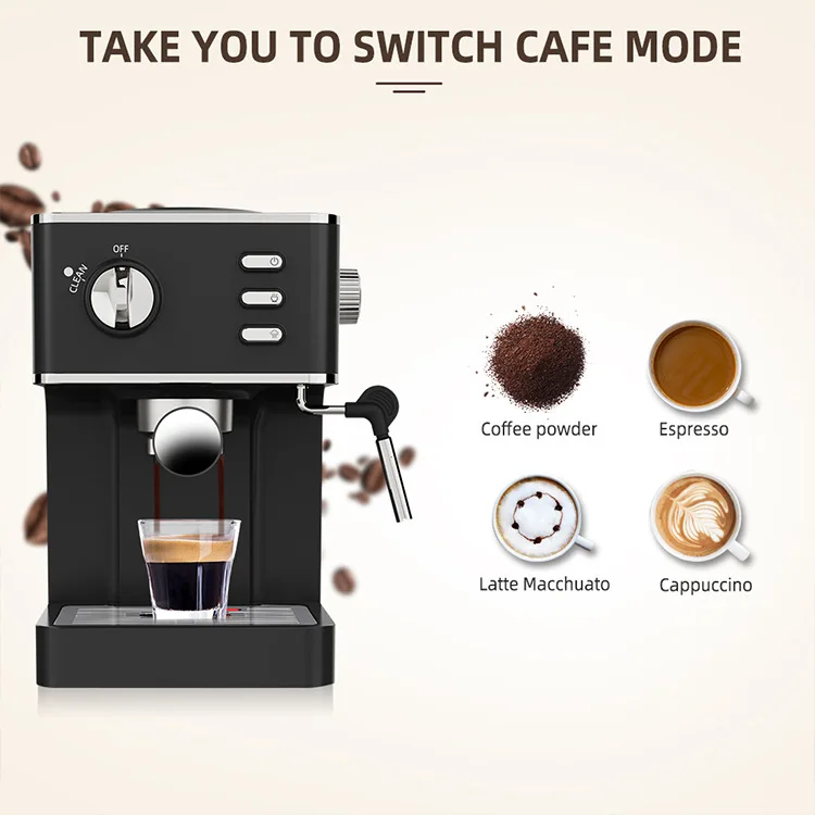 Multi-function Semi-automatic 20 Bar Italy Commercial Espresso Coffee Roasting Maker Machine