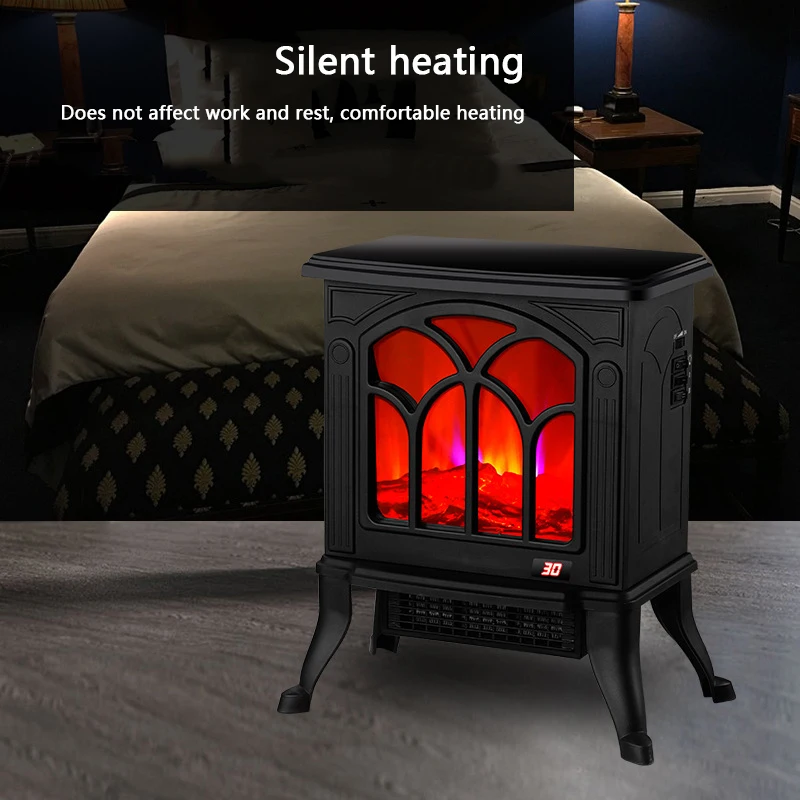 Factory Wholesale Electric Fireplace With Remote Control Electric Flame Decorative Heater Portable Indoor Stove Electric Heater