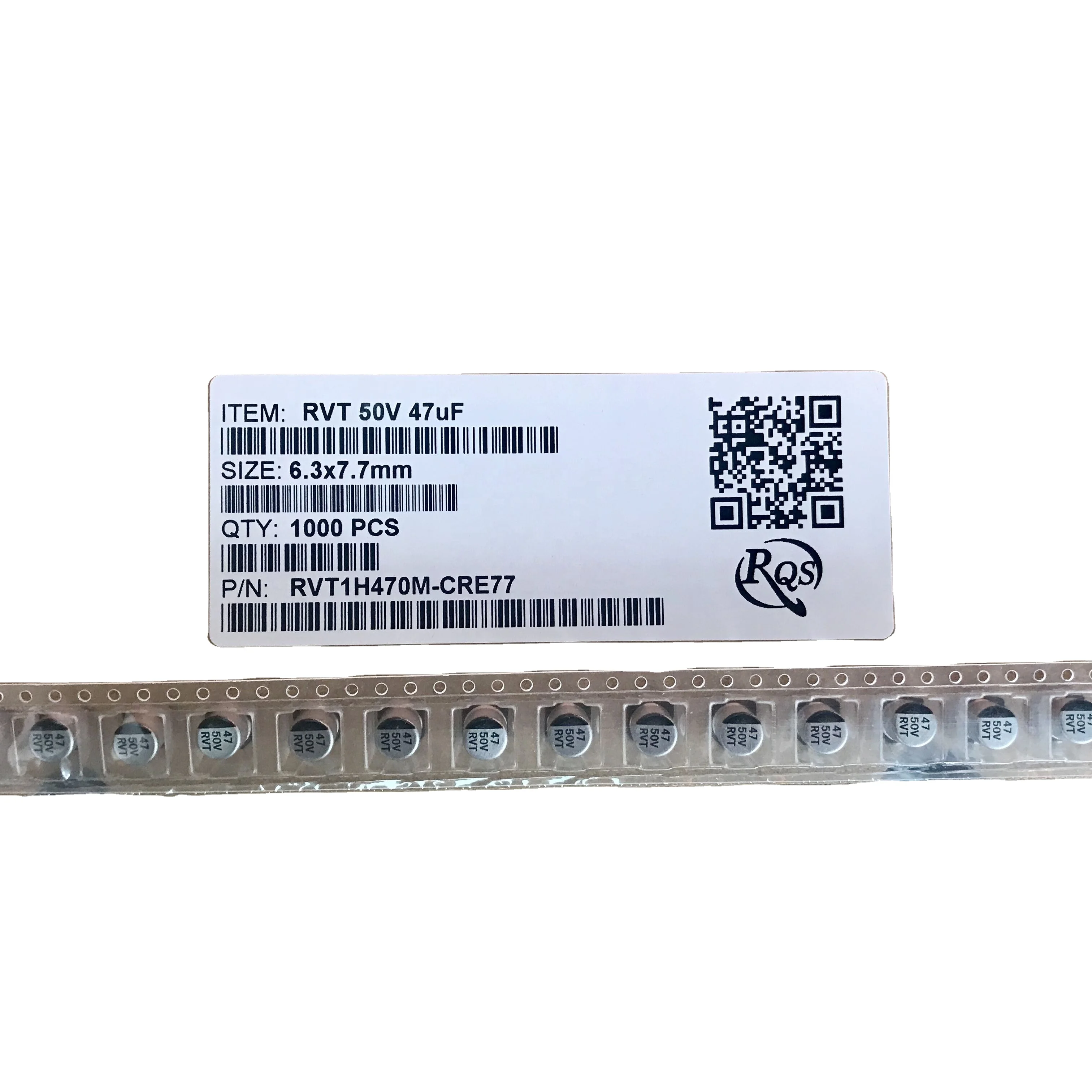 SMD Electrolytic Capacitor 50V 47UF 6.3x7.7 Aluminum Electrolytic Capacitors