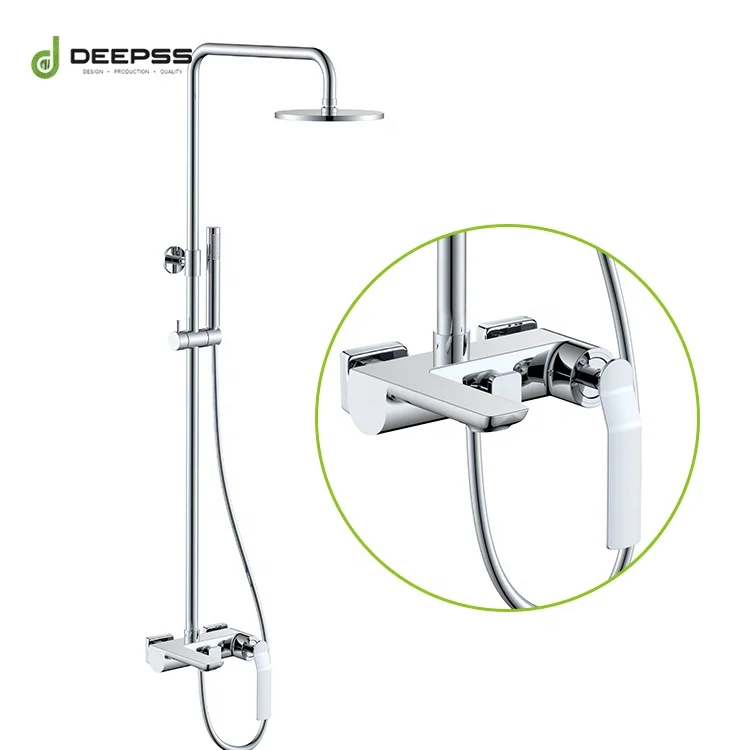 European Standard CE Exposed Brass Chrome Bath Mixer