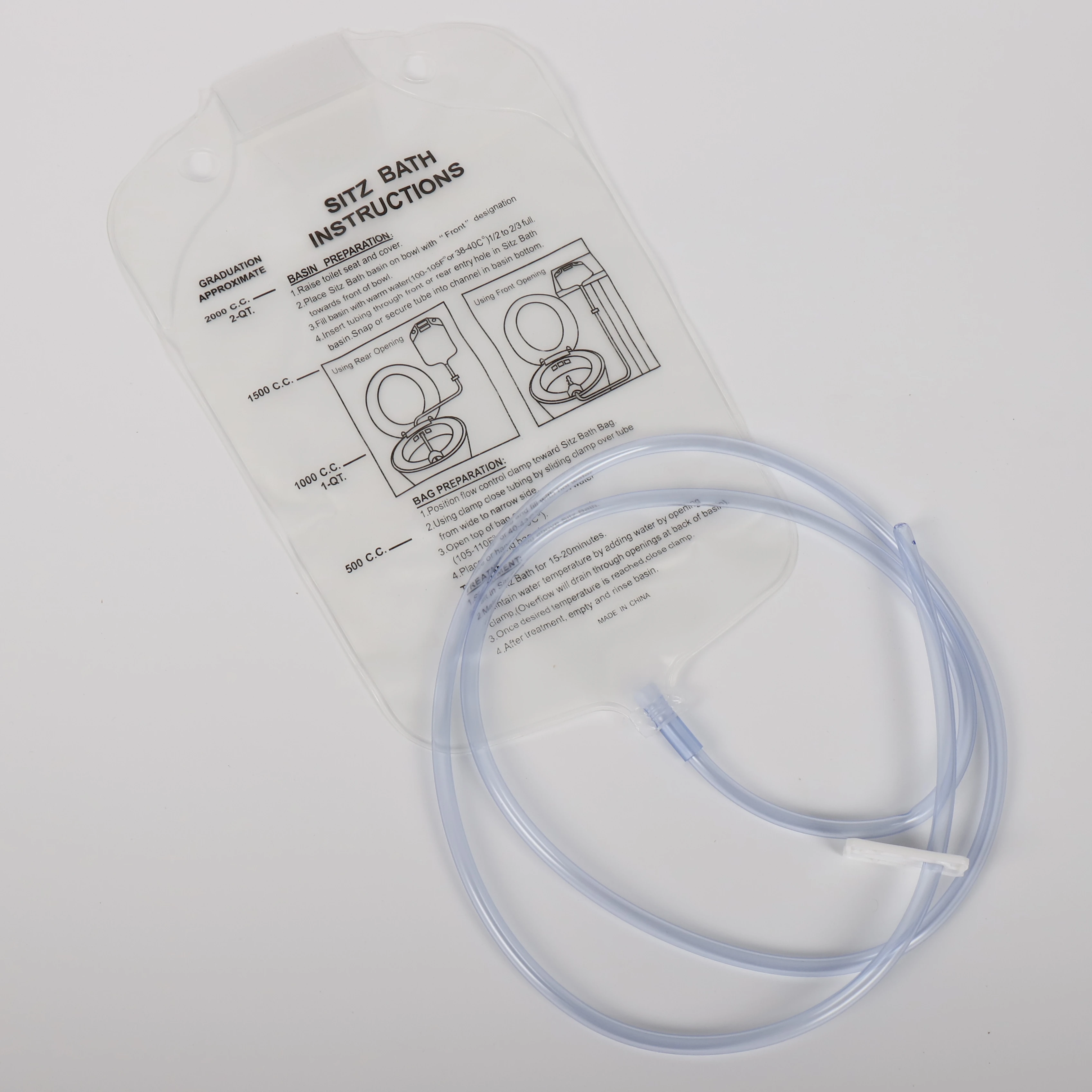 Medical hospital PP Adult Sitz Bath with grad bag