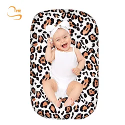 Comfortable Soft Stretchy Printed Baby Bed Cover Removed Baby Snuggle Nest Cover