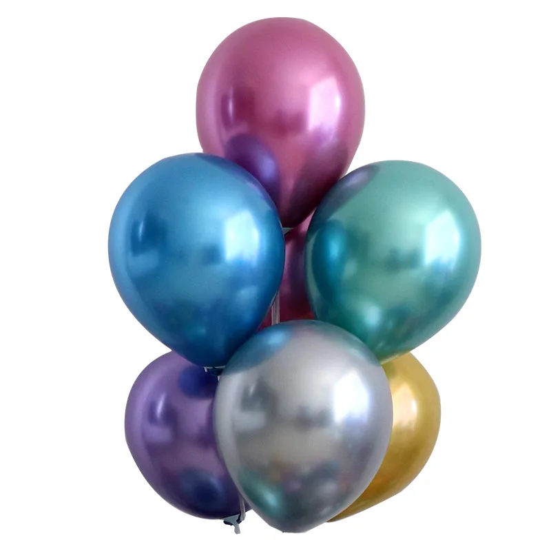 
12inches 2.8G Metallic Rose Gold Color Balloon wedding birthday party Balloons decoration burgundy chrome metallic latex balloon 