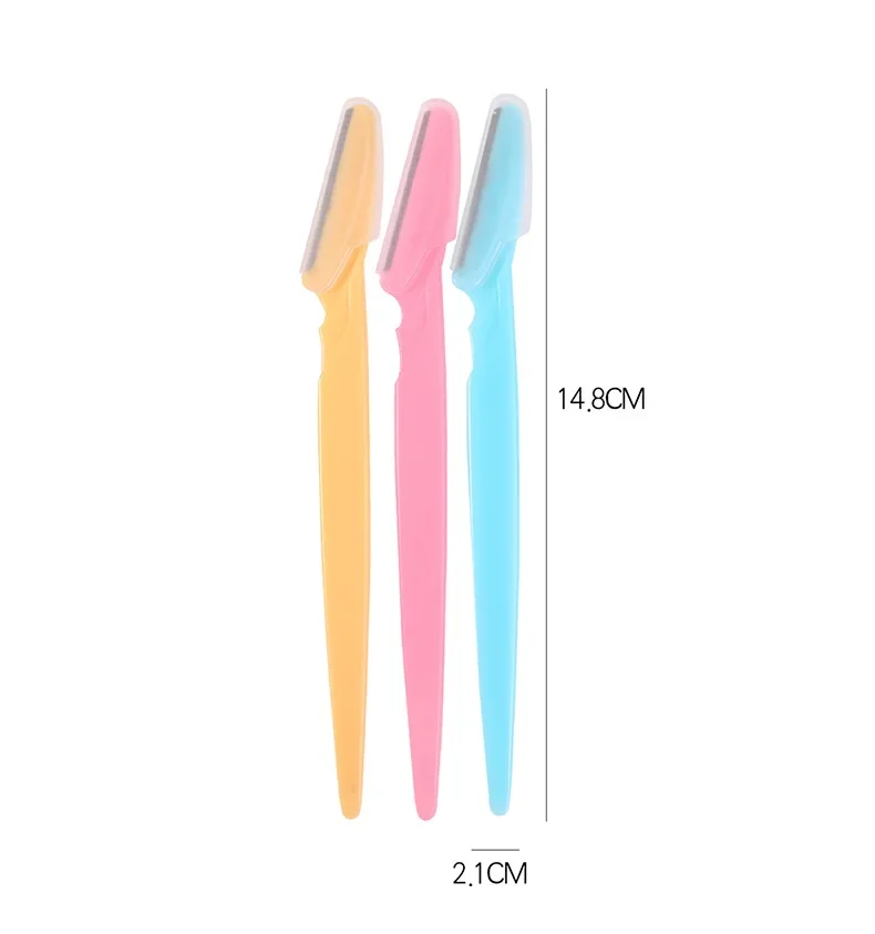 Eyebrow Razors Multipurpose Exfoliating Tool Eyebrow Trimmer Shaper Face Razor with Precision Cover