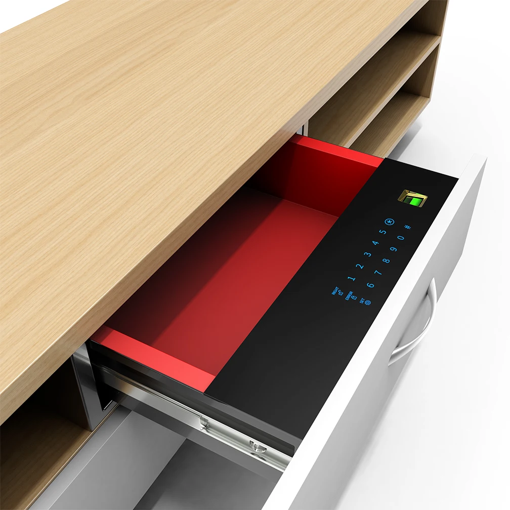 Factory supply  secret Password wardrobe fingerprint  hidden Cash Drawer Safe Deposit Box