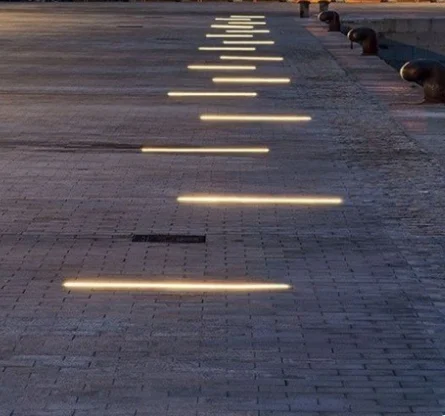 For Floor Lighting K50 U Shape Underground Lamp Groove Inground Light Recessed Aluminium Deep Extrusion Led Aluminum Profile