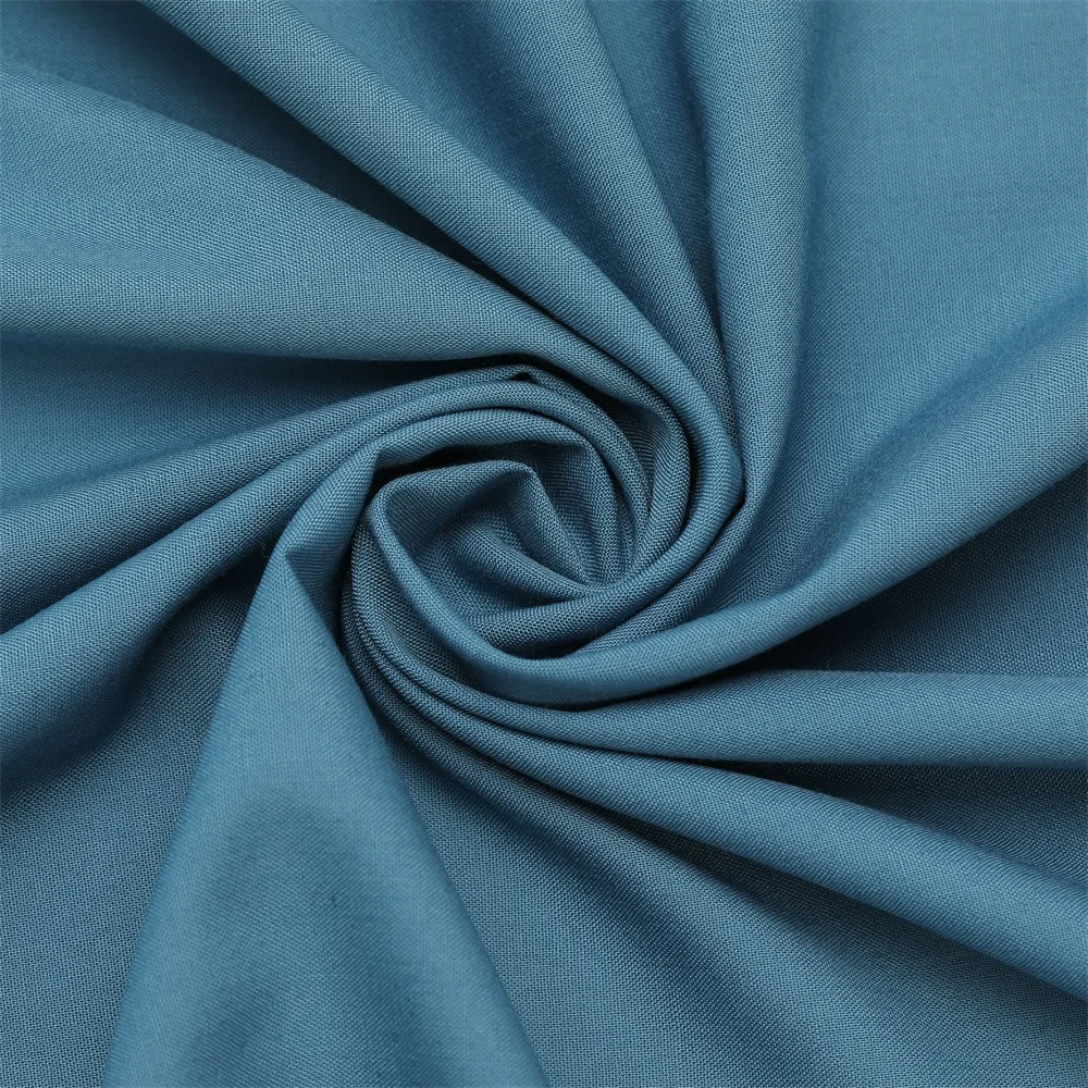 60% BCI хлопчатобумажная 40% полиэфирная тканая ткань простой саржевый стиль для рубашек и костюмов 67% хлопок 33% полиэстер содержание