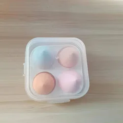 Women 4Pcs OEM Super Soft Cosmetic Beauty Private Label Face Foundation Makeup Sponge  Powder Puff