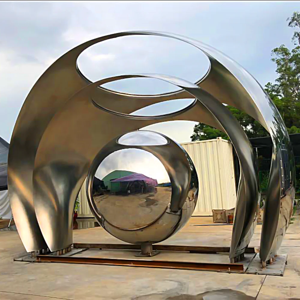 Government Outdoor Stainless Steel Sculpture