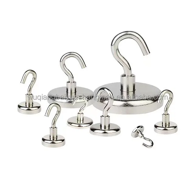 16/20/25/32/36/42/48mm high-strength circular rotating hook magnet