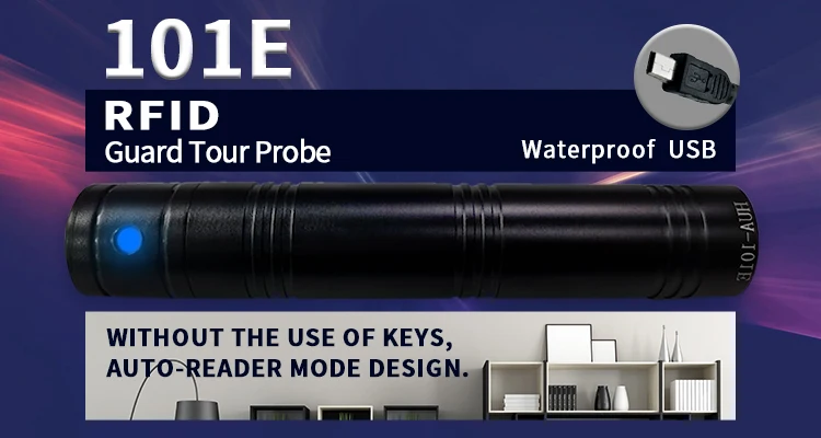 Handheld RFID Guard Patrol Reader Wireless Could Software Management Waterproof Guard Tour System
