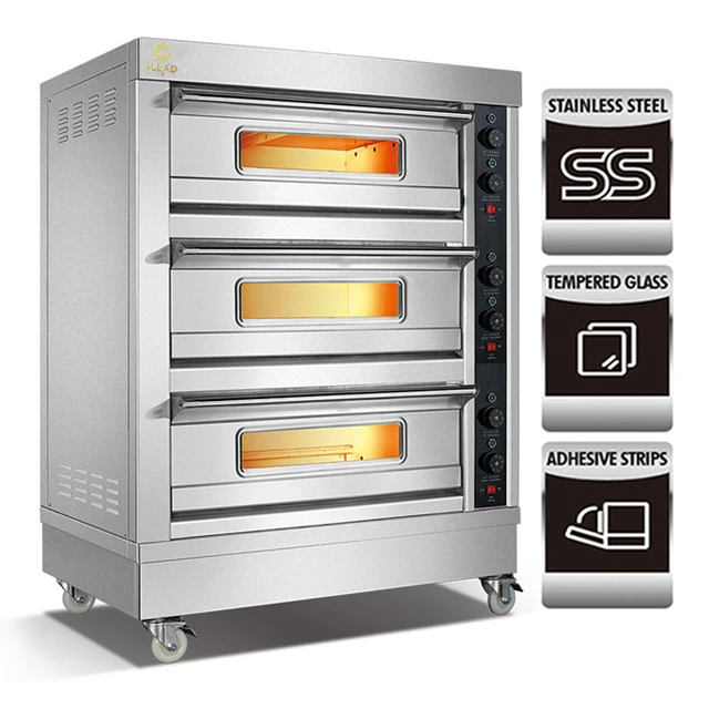 cake and bread baking equipment 3 deck 6 trays oven double tray baking equipment gas ovens in pakistani rupees baking oven