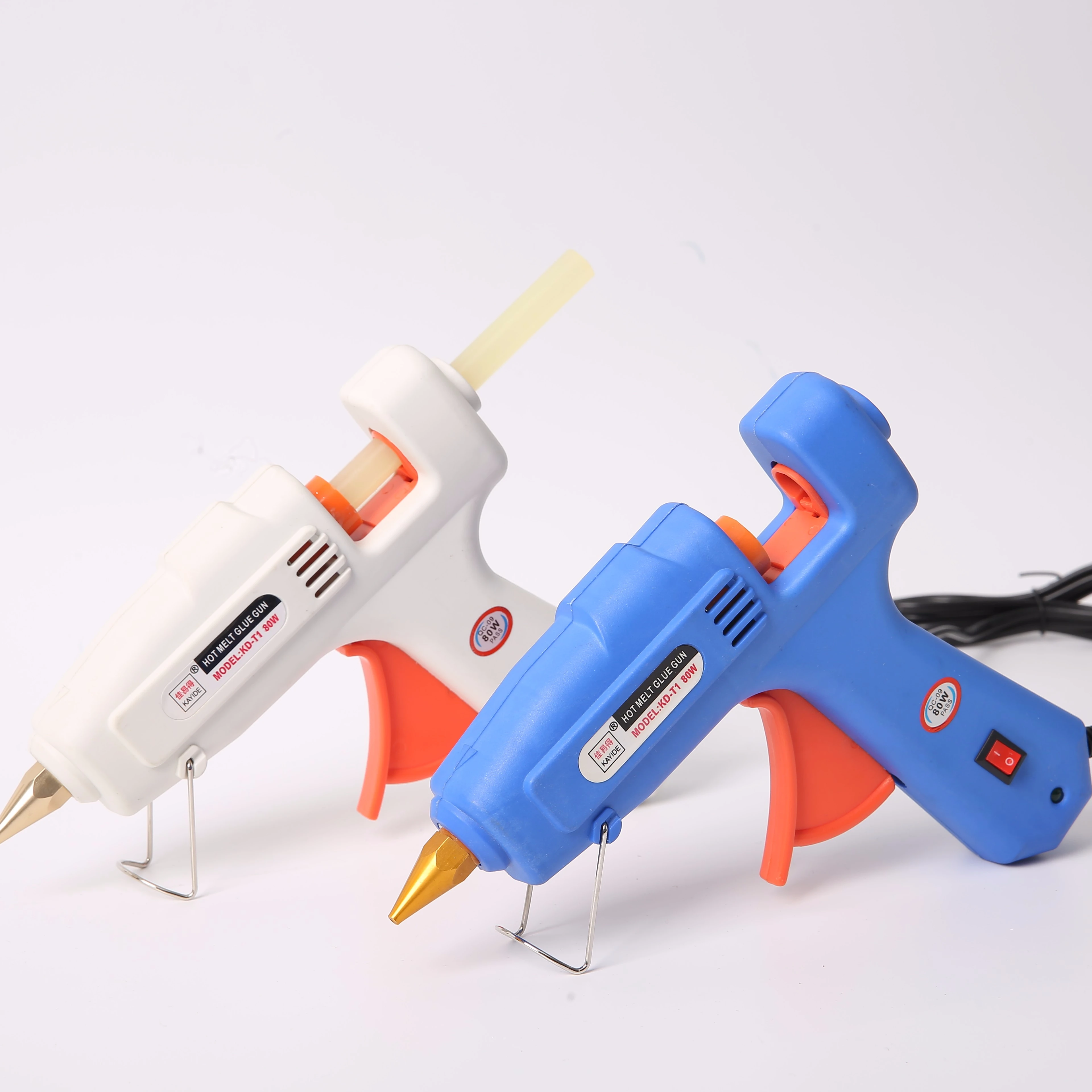 
80W Wholesale hot melt electric glue gun T1 type household manual hot melt gun 